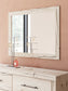 Full Panel Storage Bed with Mirrored Dresser