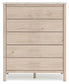 Cadmori Queen Upholstered Panel Bed with Mirrored Dresser and Chest