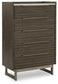 Arkenton King Panel Bed with Mirrored Dresser, Chest and Nightstand
