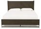 Arkenton California King Panel Bed with Mirrored Dresser, Chest and Nightstand
