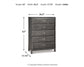 Caitbrook  Storage Bed With 8 Storage Drawers With Mirrored Dresser And Chest