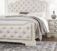Arlendyne King Upholstered Bed with Mirrored Dresser and Chest