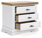 Ashbryn King Panel Storage Bed with Mirrored Dresser, Chest and Nightstand