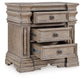 Blairhurst California King Panel Bed with Mirrored Dresser, Chest and Nightstand
