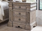 Blairhurst California King Panel Bed with Mirrored Dresser, Chest and Nightstand