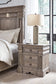 Blairhurst California King Panel Bed with Mirrored Dresser, Chest and Nightstand