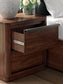 Dilenno King Canopy Bed with Mirrored Dresser, Chest and Nightstand
