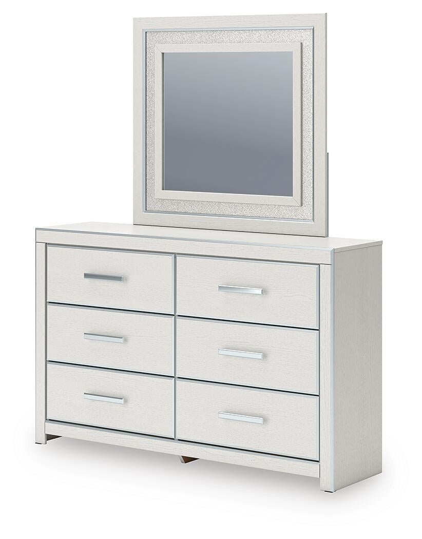 Zuraleus Queen Upholstered Bed, Dresser and Mirror