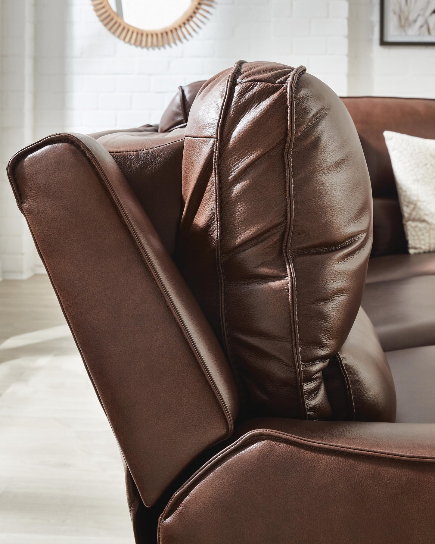 DeepWakes 7-Piece Reclining Sectional with Chaise and Storage Consoles