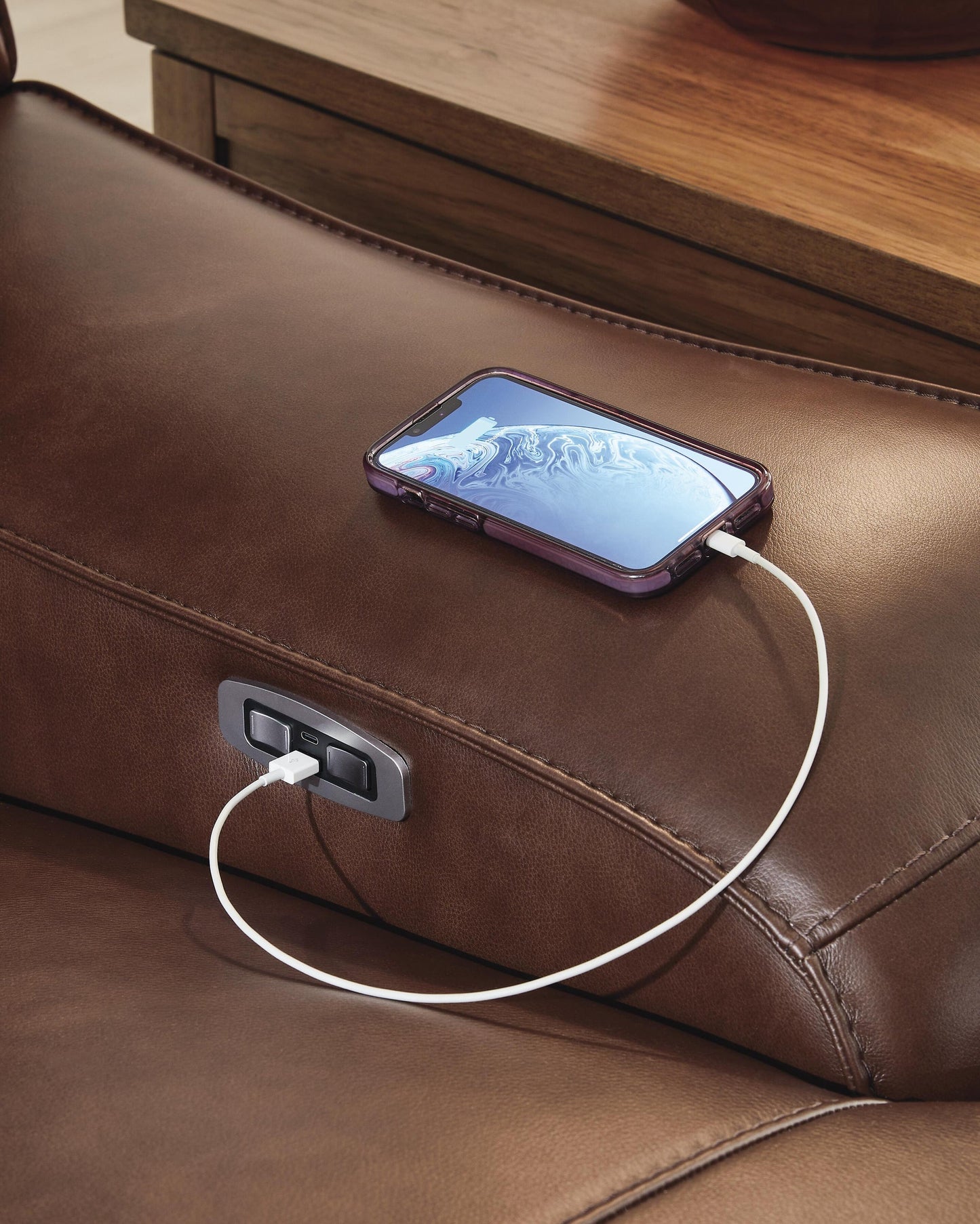 DeepWakes 5-Piece Reclining Sectional with Double Chaise and Storage Consoles