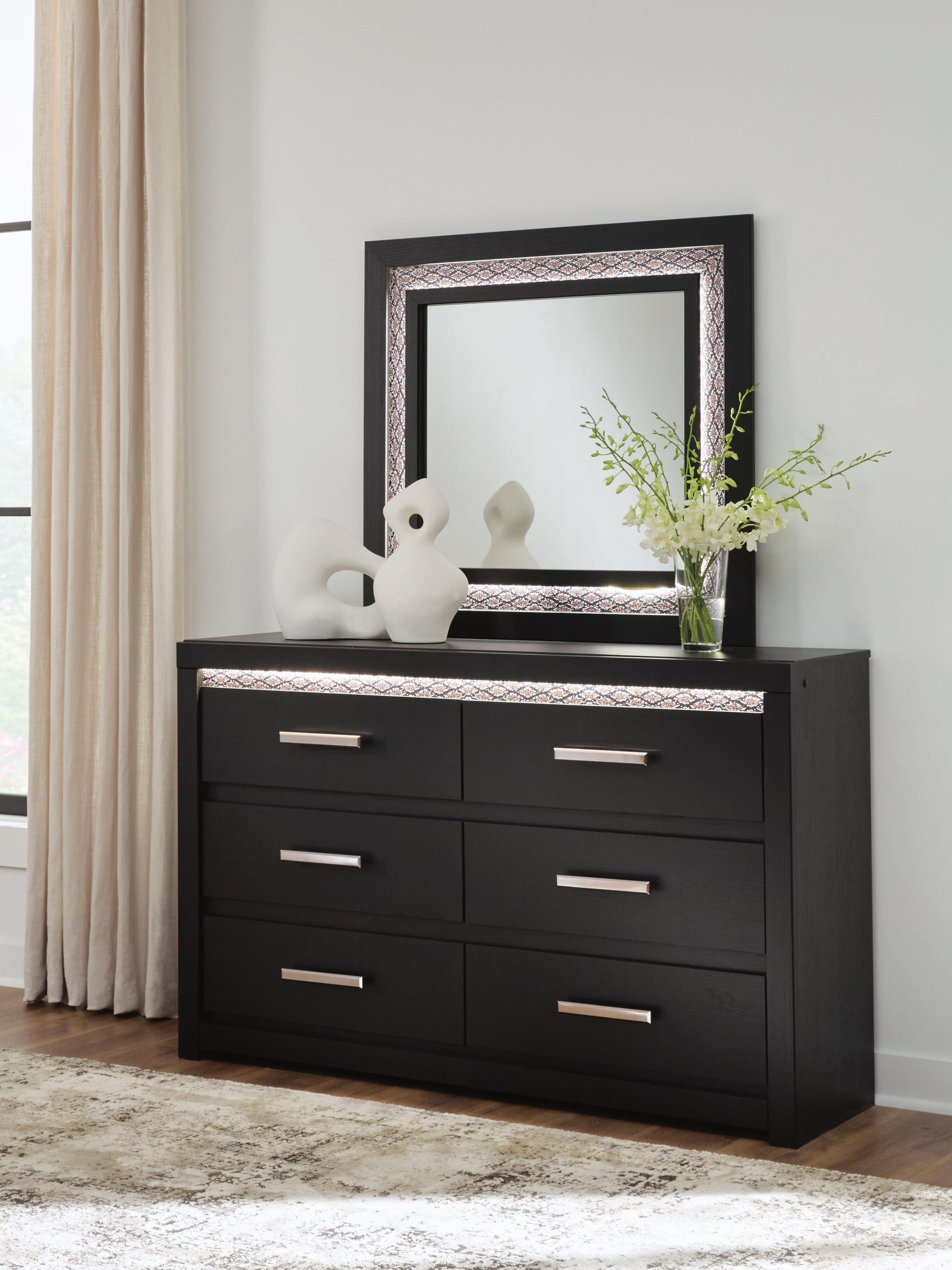 modern glam dresser Glam 6 Piece Dresser Set, Metal Handles, Waterproof, Scratch-resistant - On Sale - Bed Bath & Beyond