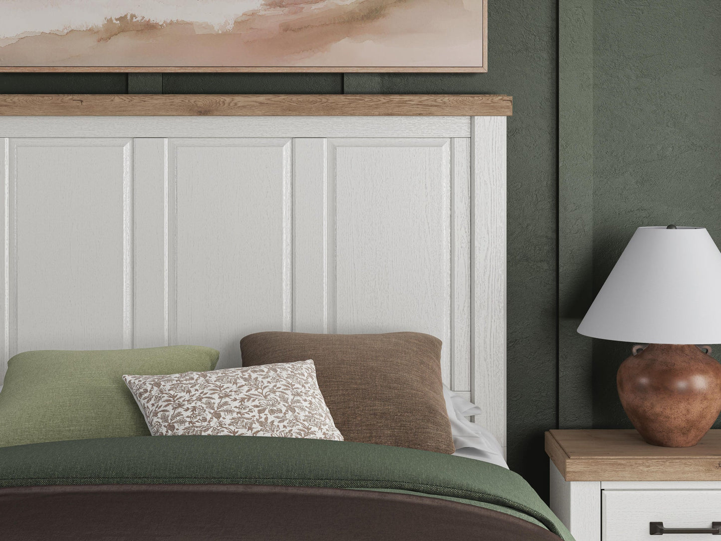Savonport Queen Panel Storage Bed. Dresser, Mirror and Nightstand