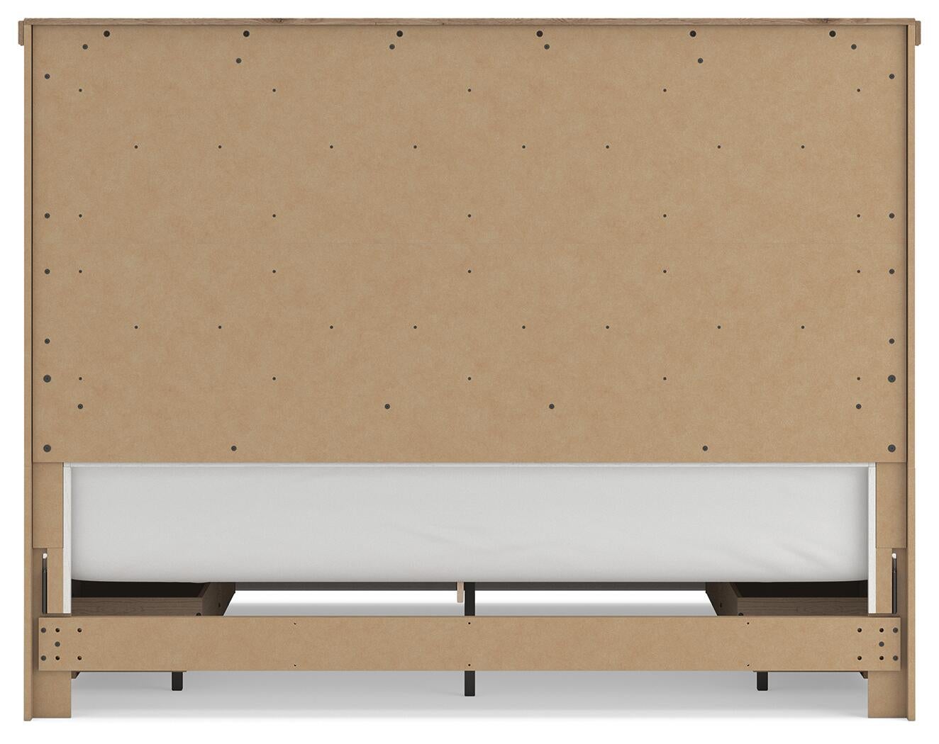 Savonport King Panel Bed with Storage, Dresser and Mirror