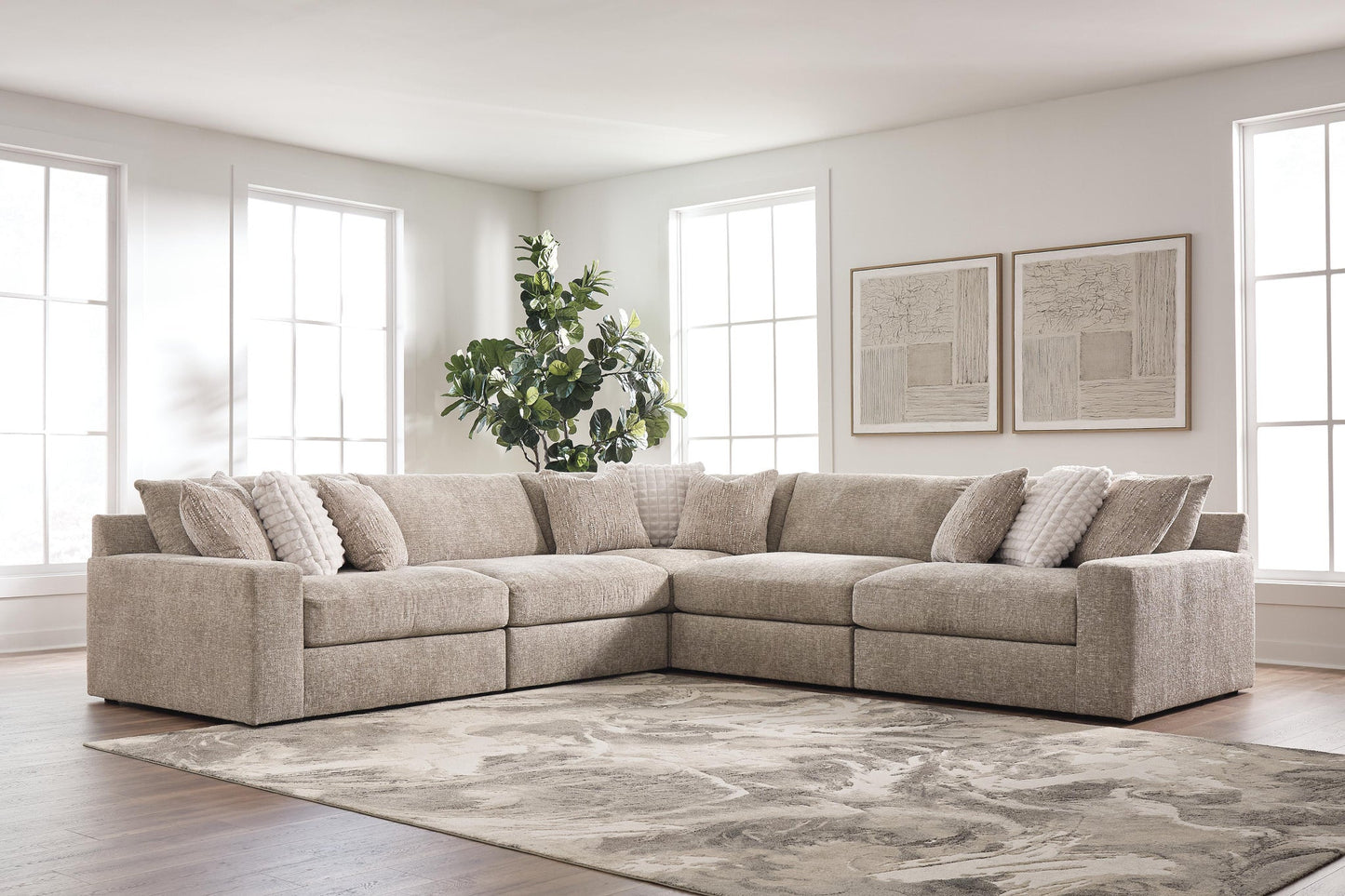 Nexora-Court 5-Piece Sectional