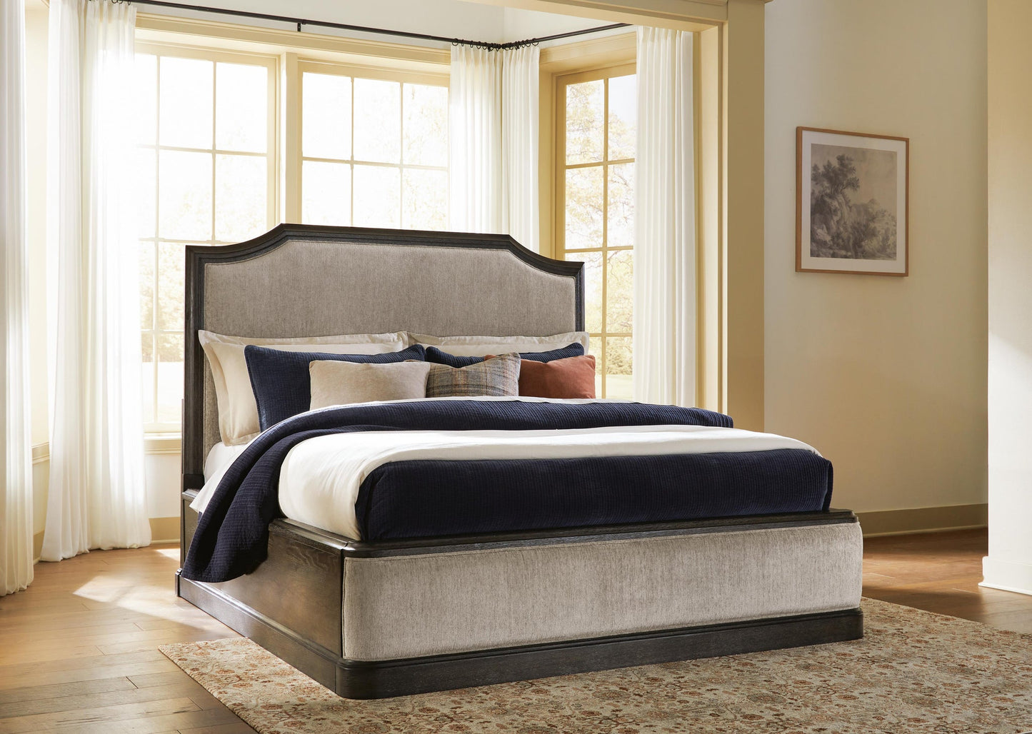 Wickenger California King Upholstered Panel Bed