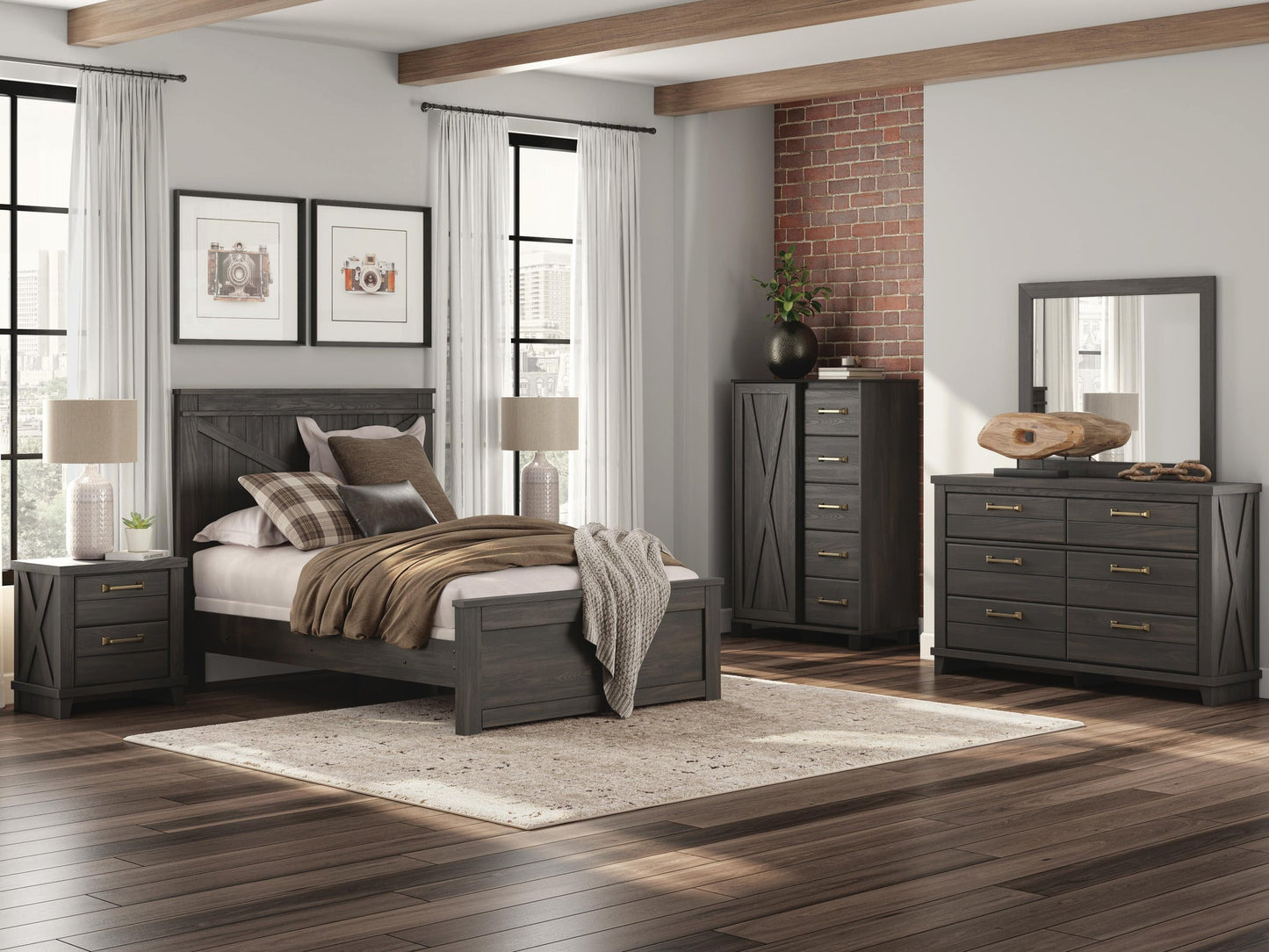 Vonitta Bay Full Panel Bed