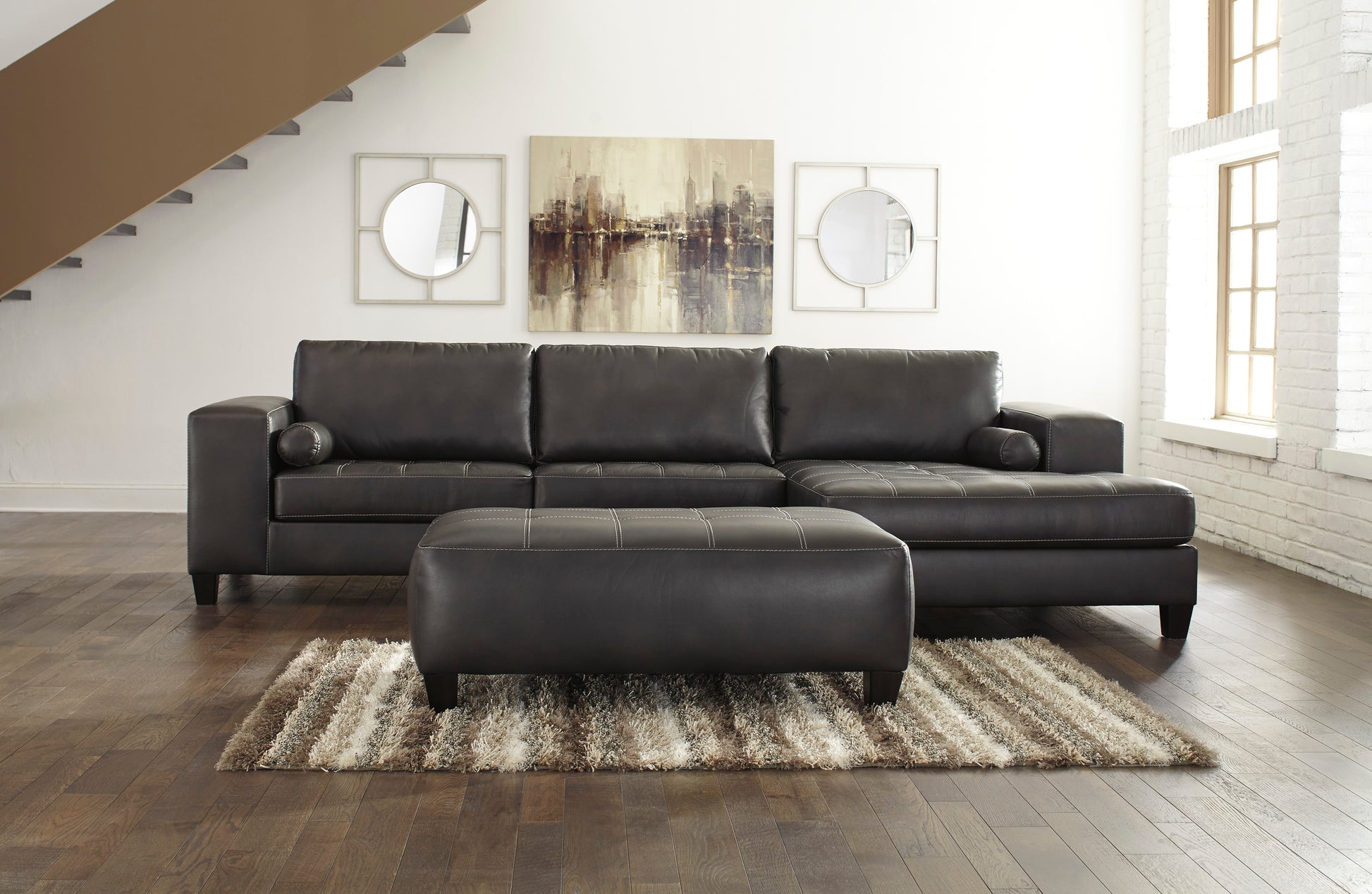 Nokomis 2-Piece Sectional with Chaise Milwaukee Furniture of Chicago - Furniture Store in Chicago Serving Humbolt Park, Roscoe Village, Avondale, & Homan Square