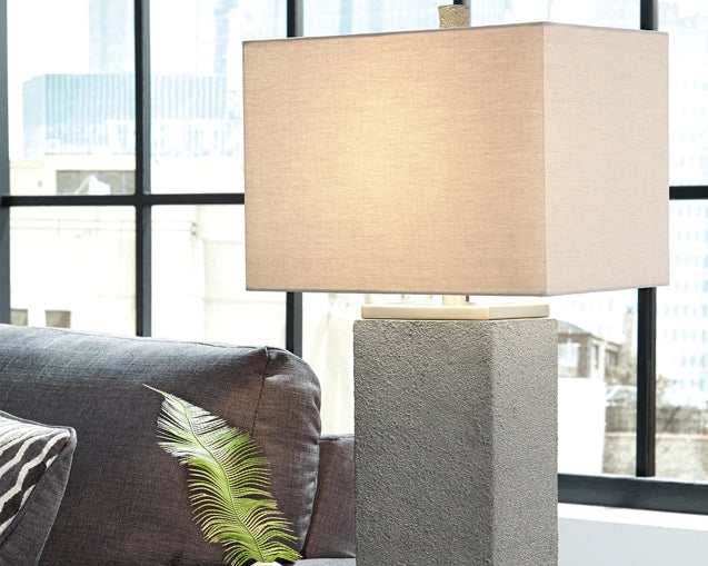 Amergin Poly Table Lamp (2/CN) Milwaukee Furniture of Chicago - Furniture Store in Chicago Serving Humbolt Park, Roscoe Village, Avondale, & Homan Square