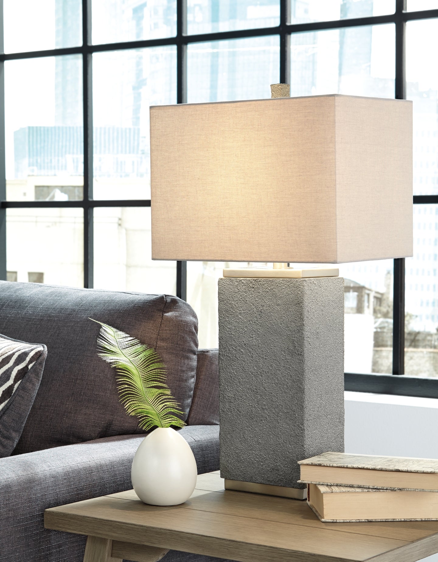 Amergin Poly Table Lamp (2/CN) Milwaukee Furniture of Chicago - Furniture Store in Chicago Serving Humbolt Park, Roscoe Village, Avondale, & Homan Square