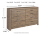 Culverbach Six Drawer Dresser Milwaukee Furniture of Chicago - Furniture Store in Chicago Serving Humbolt Park, Roscoe Village, Avondale, & Homan Square