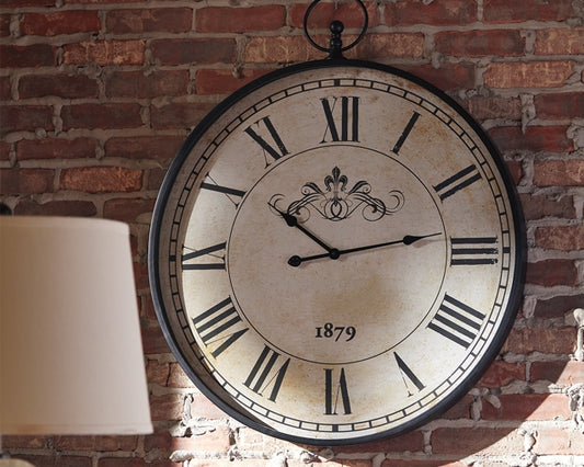 Augustina Wall Clock Milwaukee Furniture of Chicago - Furniture Store in Chicago Serving Humbolt Park, Roscoe Village, Avondale, & Homan Square