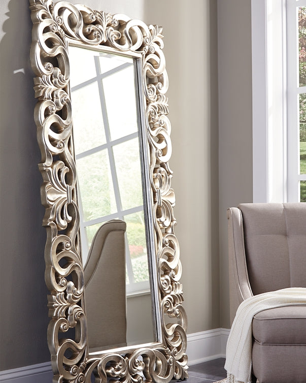 Lucia Floor Mirror Milwaukee Furniture of Chicago - Furniture Store in Chicago Serving Humbolt Park, Roscoe Village, Avondale, & Homan Square
