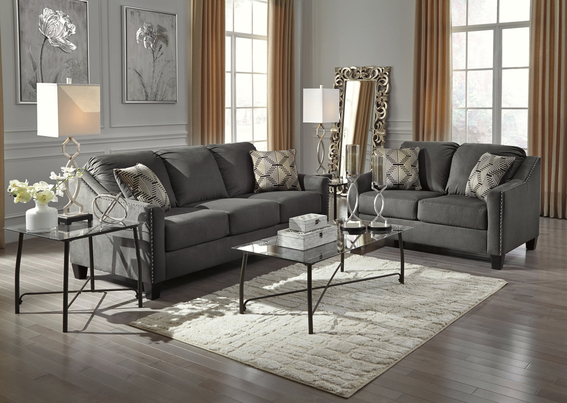 Lucia Floor Mirror Milwaukee Furniture of Chicago - Furniture Store in Chicago Serving Humbolt Park, Roscoe Village, Avondale, & Homan Square