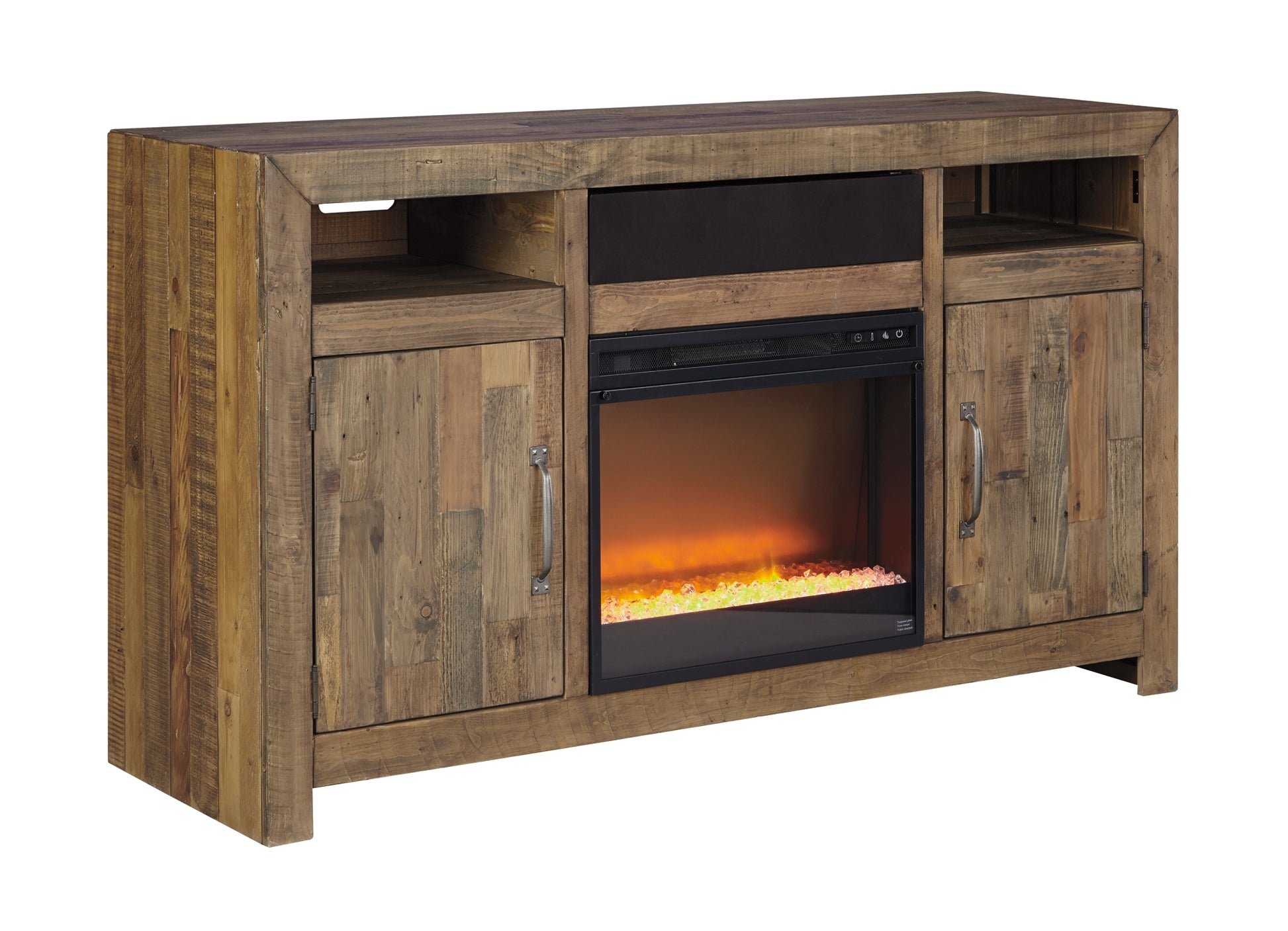 Sommerford LG TV Stand w/Fireplace Option Milwaukee Furniture of Chicago - Furniture Store in Chicago Serving Humbolt Park, Roscoe Village, Avondale, & Homan Square