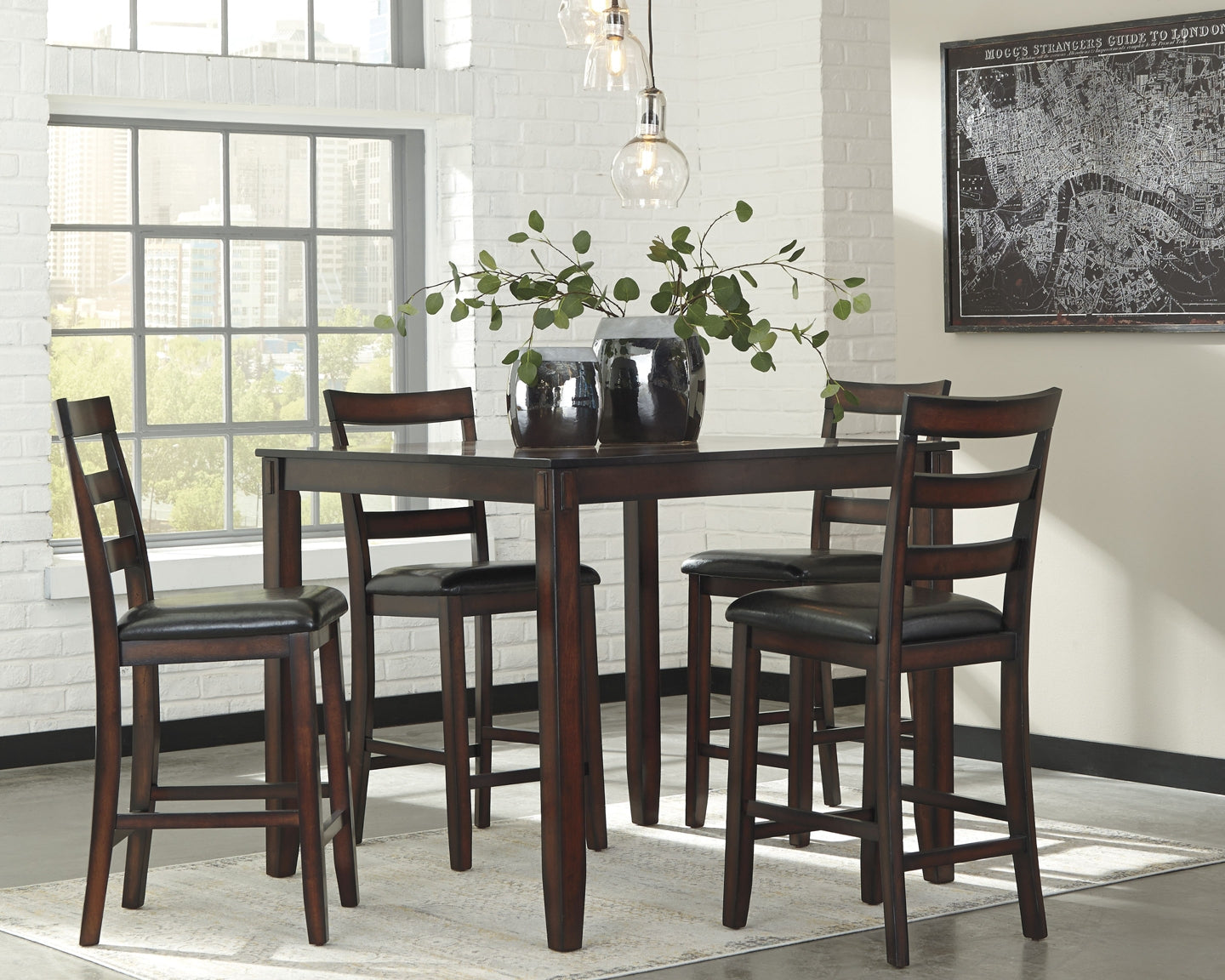 Coviar DRM Counter Table Set (5/CN) Milwaukee Furniture of Chicago - Furniture Store in Chicago Serving Humbolt Park, Roscoe Village, Avondale, & Homan Square