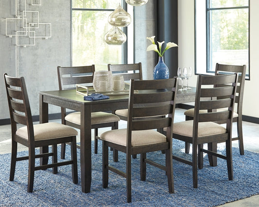 Rokane Dining Room Table Set (7/CN) Milwaukee Furniture of Chicago - Furniture Store in Chicago Serving Humbolt Park, Roscoe Village, Avondale, & Homan Square