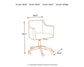 Baraga Home Office Swivel Desk Chair Milwaukee Furniture of Chicago - Furniture Store in Chicago Serving Humbolt Park, Roscoe Village, Avondale, & Homan Square