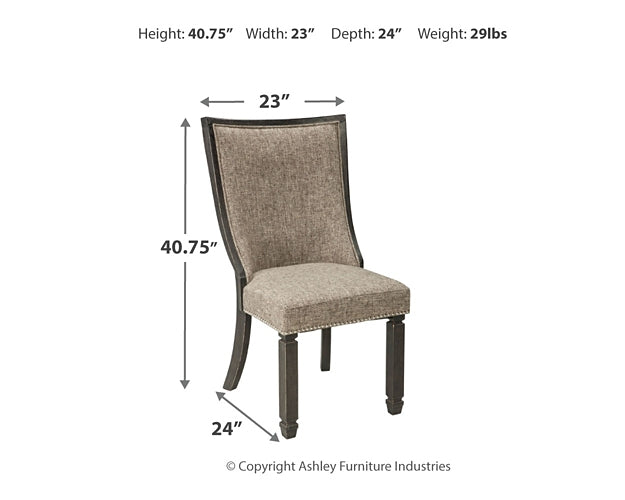 Tyler Creek Dining UPH Side Chair (2/CN) Milwaukee Furniture of Chicago - Furniture Store in Chicago Serving Humbolt Park, Roscoe Village, Avondale, & Homan Square