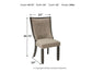 Tyler Creek Dining UPH Side Chair (2/CN) Milwaukee Furniture of Chicago - Furniture Store in Chicago Serving Humbolt Park, Roscoe Village, Avondale, & Homan Square