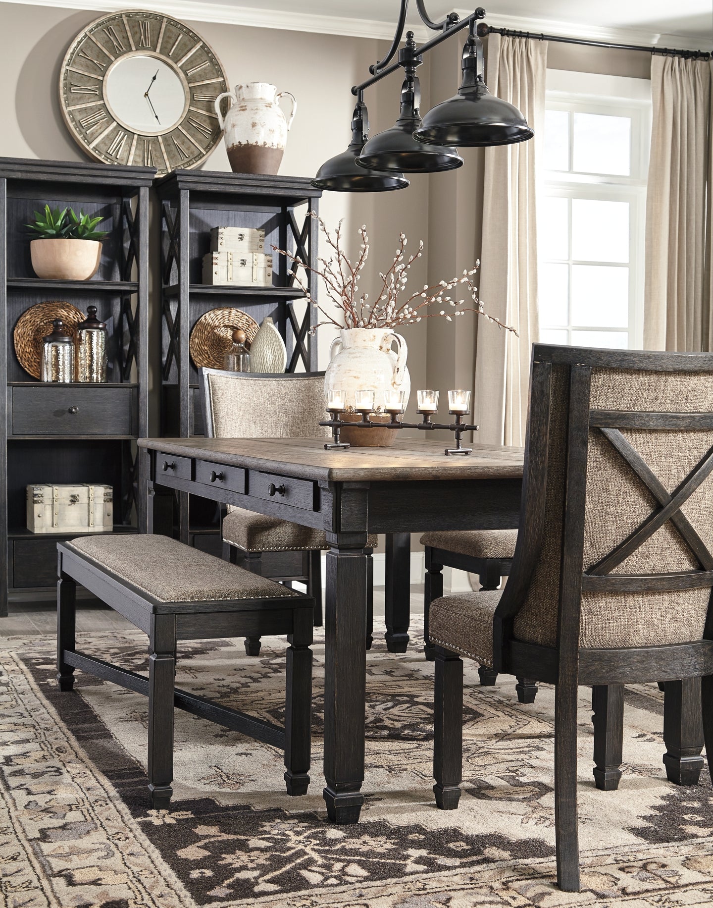 Tyler Creek Display Cabinet Milwaukee Furniture of Chicago - Furniture Store in Chicago Serving Humbolt Park, Roscoe Village, Avondale, & Homan Square