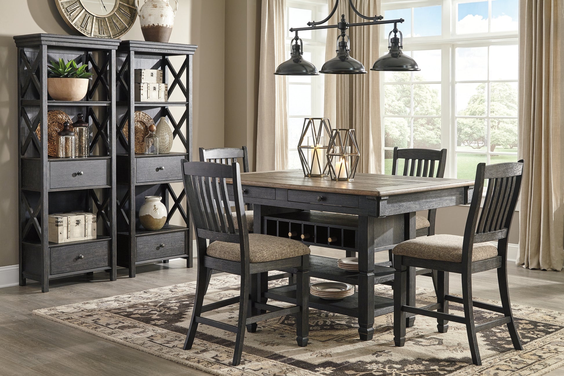 Tyler Creek Display Cabinet Milwaukee Furniture of Chicago - Furniture Store in Chicago Serving Humbolt Park, Roscoe Village, Avondale, & Homan Square