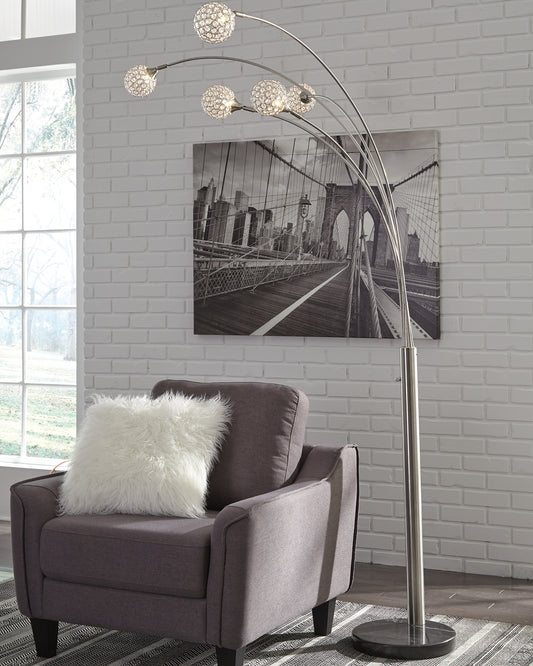 Winter Metal Arc Lamp (1/CN) Milwaukee Furniture of Chicago - Furniture Store in Chicago Serving Humbolt Park, Roscoe Village, Avondale, & Homan Square