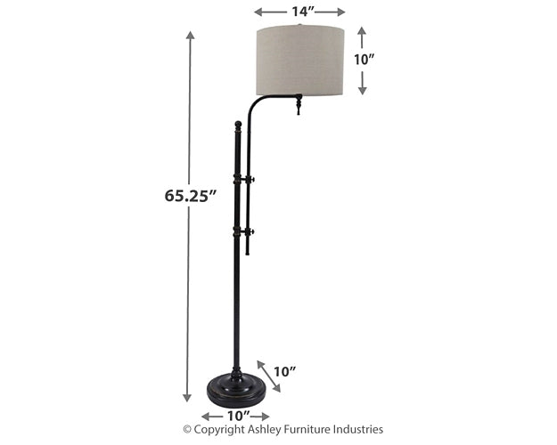 Anemoon Metal Floor Lamp (1/CN) Milwaukee Furniture of Chicago - Furniture Store in Chicago Serving Humbolt Park, Roscoe Village, Avondale, & Homan Square
