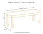 Ralene Large UPH Dining Room Bench Milwaukee Furniture of Chicago - Furniture Store in Chicago Serving Humbolt Park, Roscoe Village, Avondale, & Homan Square