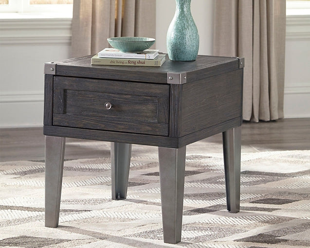 Todoe Rectangular End Table Milwaukee Furniture of Chicago - Furniture Store in Chicago Serving Humbolt Park, Roscoe Village, Avondale, & Homan Square