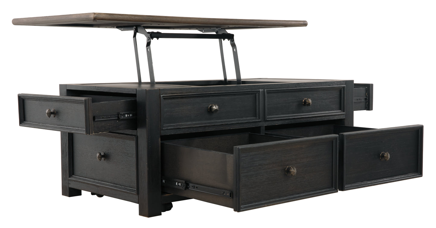 Tyler Creek Lift Top Cocktail Table Milwaukee Furniture of Chicago - Furniture Store in Chicago Serving Humbolt Park, Roscoe Village, Avondale, & Homan Square