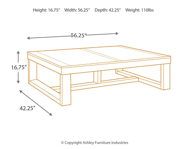 Watson Rectangular Cocktail Table Milwaukee Furniture of Chicago - Furniture Store in Chicago Serving Humbolt Park, Roscoe Village, Avondale, & Homan Square