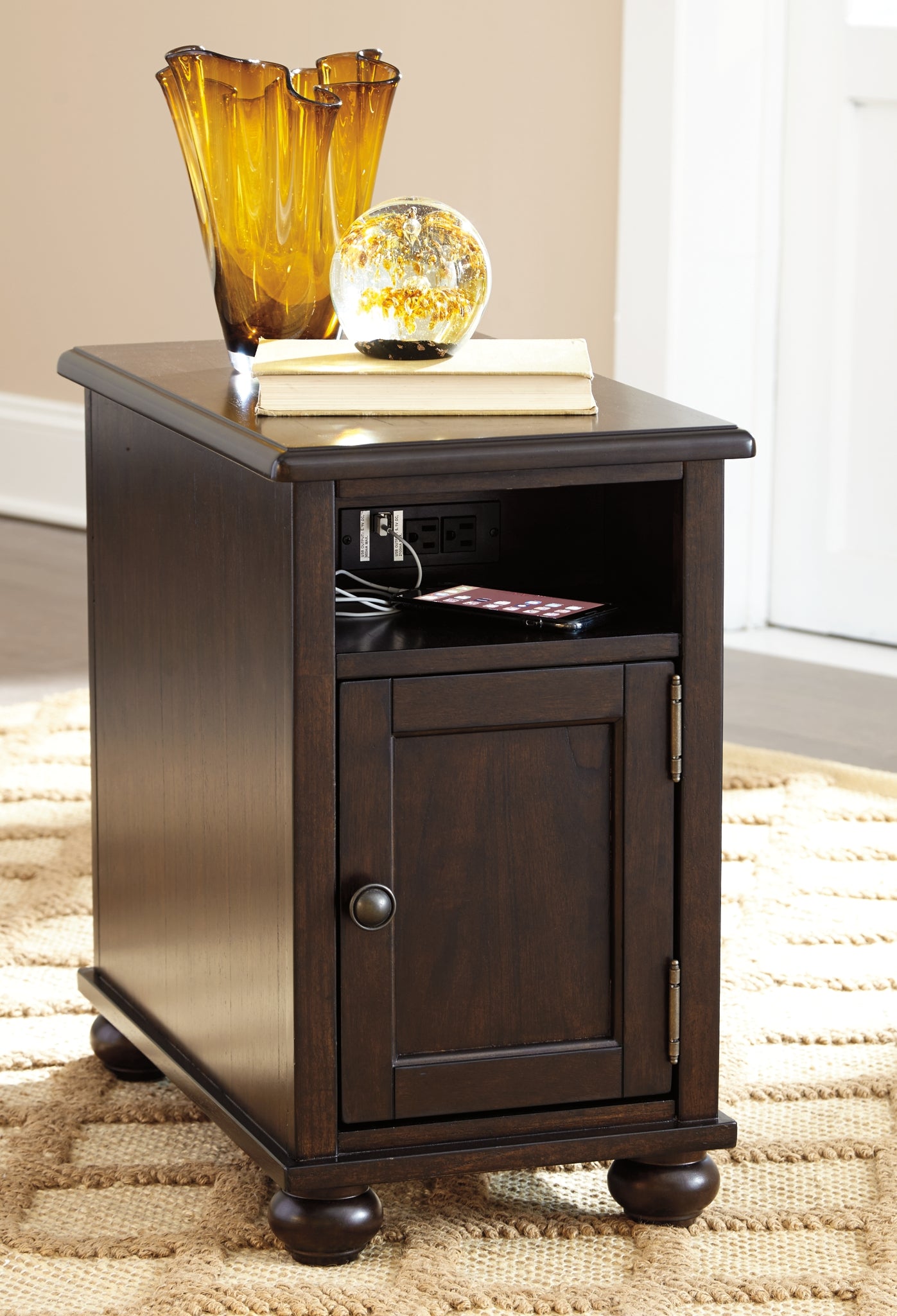 Barilanni Chair Side End Table Milwaukee Furniture of Chicago - Furniture Store in Chicago Serving Humbolt Park, Roscoe Village, Avondale, & Homan Square