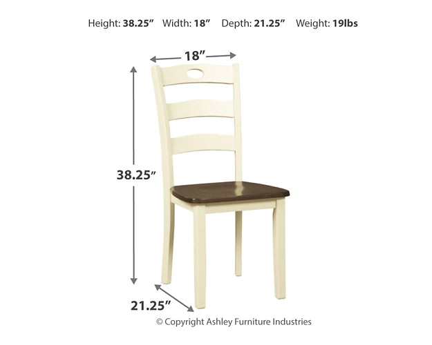Woodanville Dining Room Side Chair (2/CN) Milwaukee Furniture of Chicago - Furniture Store in Chicago Serving Humbolt Park, Roscoe Village, Avondale, & Homan Square