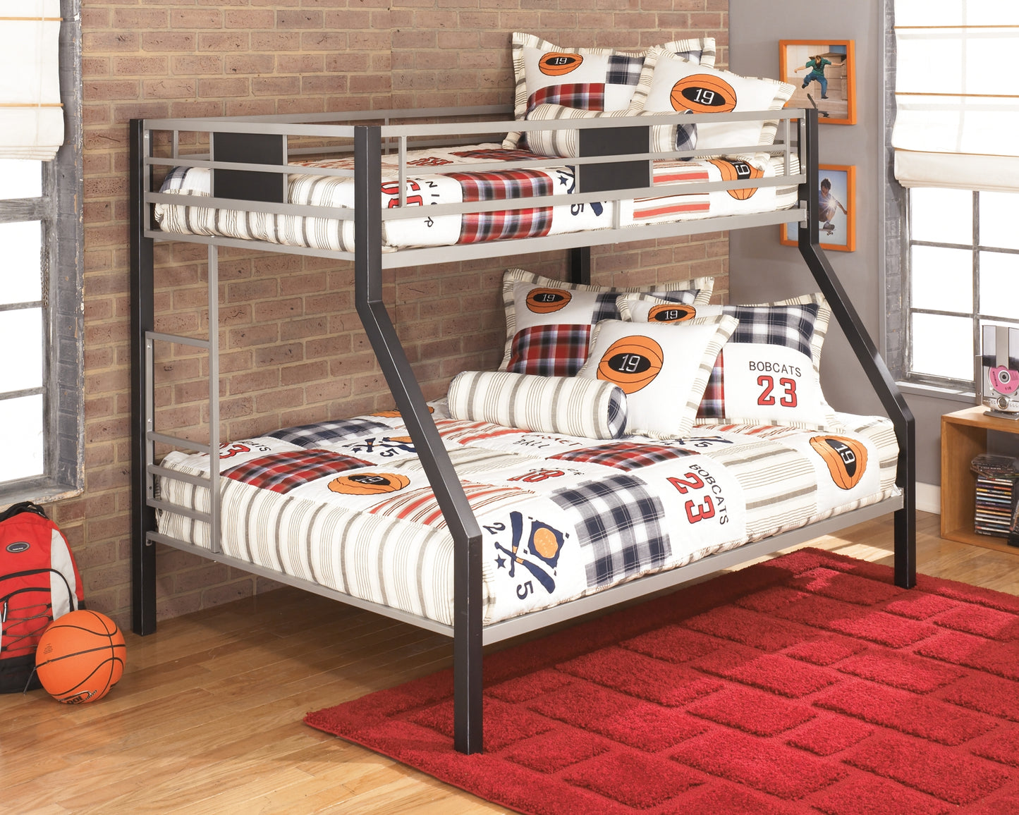 Dinsmore Twin/Full Bunk Bed w/Ladder Milwaukee Furniture of Chicago - Furniture Store in Chicago Serving Humbolt Park, Roscoe Village, Avondale, & Homan Square