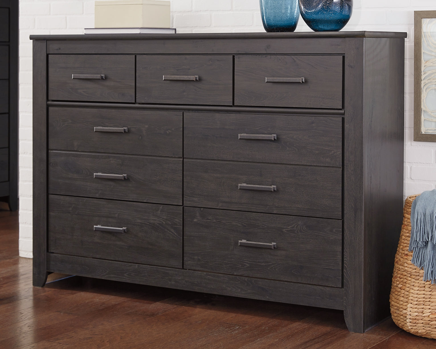 Brinxton Seven Drawer Dresser Milwaukee Furniture of Chicago - Furniture Store in Chicago Serving Humbolt Park, Roscoe Village, Avondale, & Homan Square