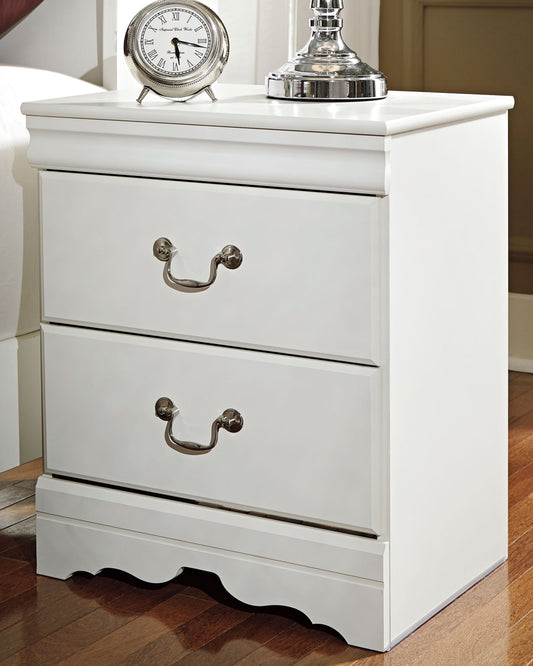 Anarasia Two Drawer Night Stand Milwaukee Furniture of Chicago - Furniture Store in Chicago Serving Humbolt Park, Roscoe Village, Avondale, & Homan Square