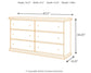 Maribel Six Drawer Dresser Milwaukee Furniture of Chicago - Furniture Store in Chicago Serving Humbolt Park, Roscoe Village, Avondale, & Homan Square