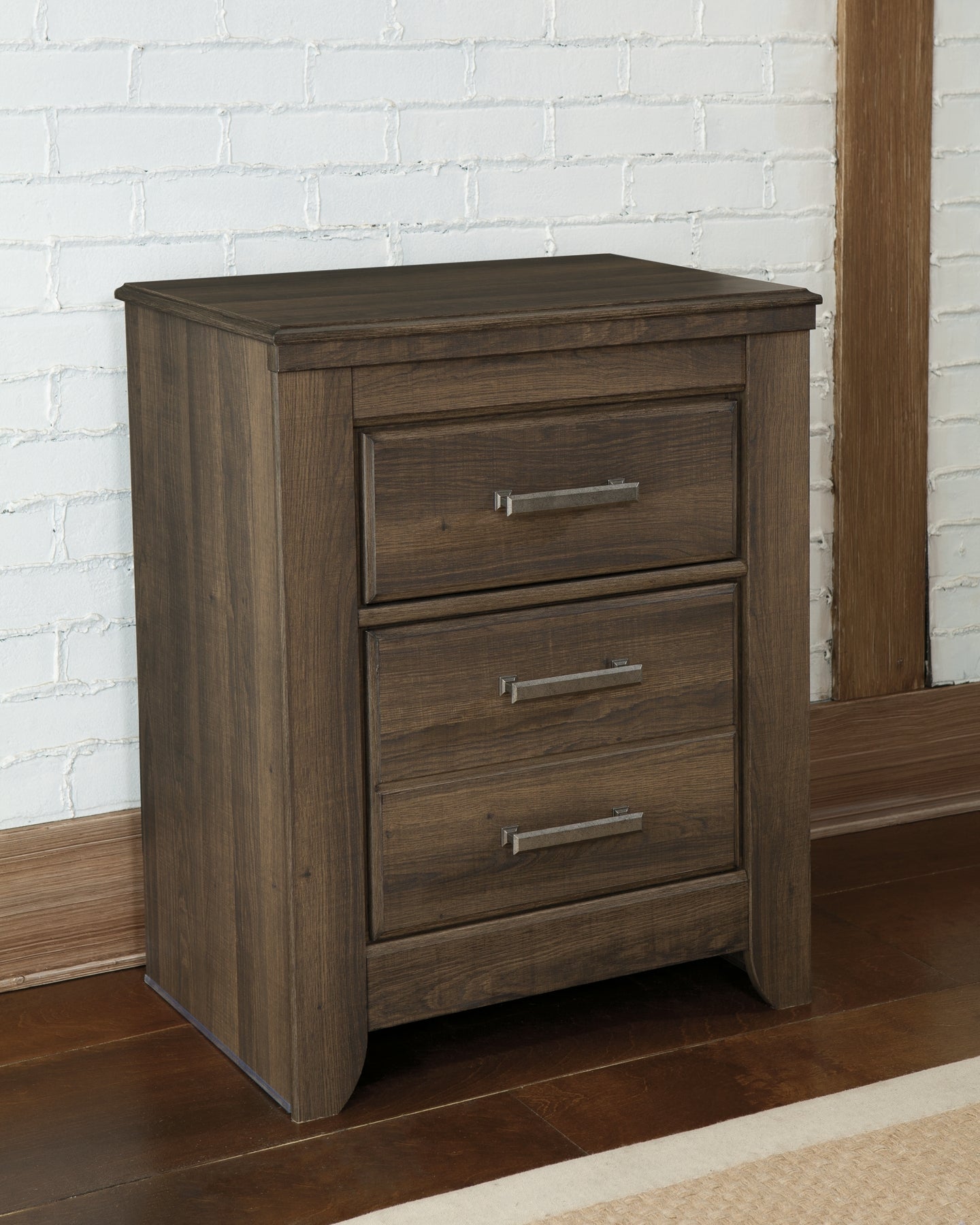 Juararo Two Drawer Night Stand Milwaukee Furniture of Chicago - Furniture Store in Chicago Serving Humbolt Park, Roscoe Village, Avondale, & Homan Square