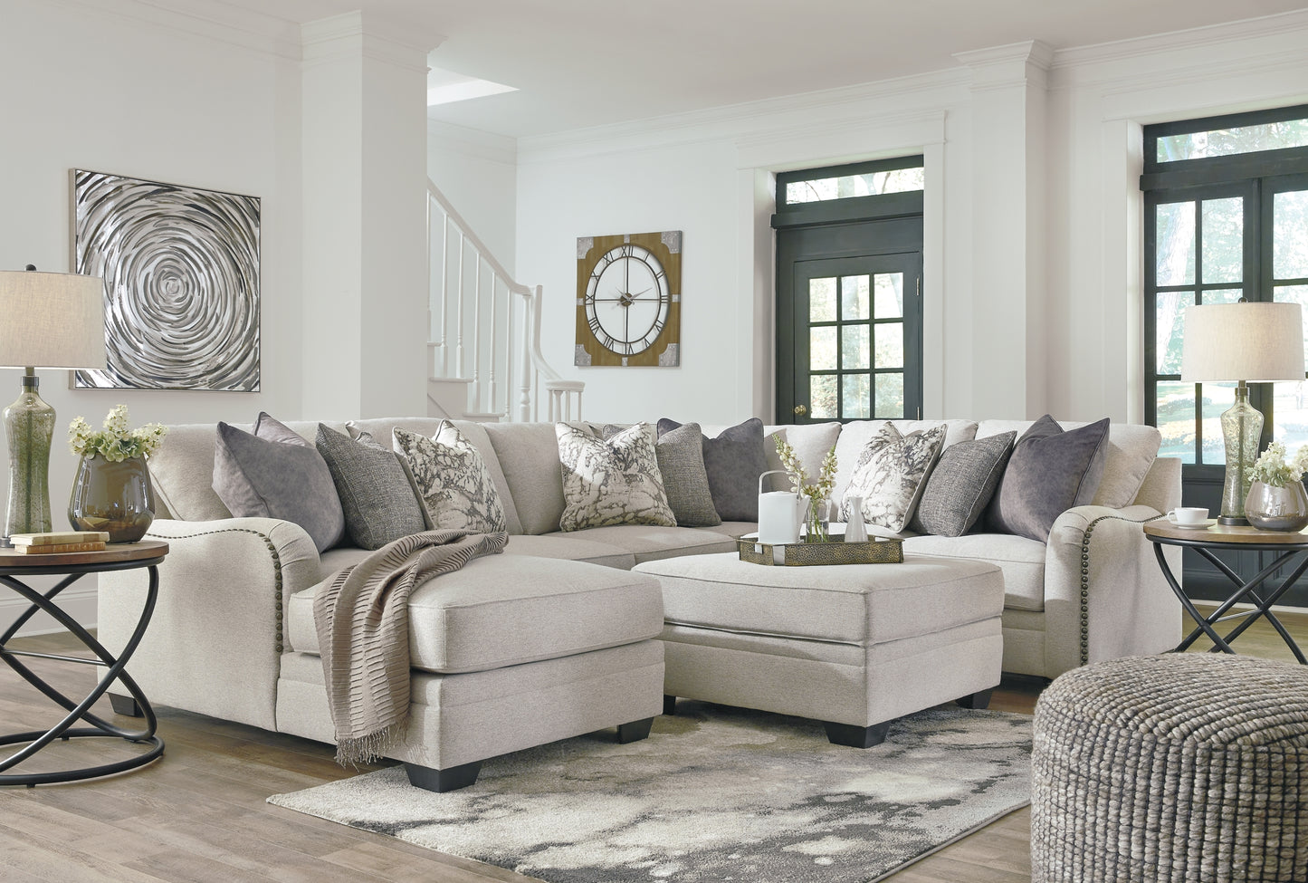 Dellara 4-Piece Sectional with Chaise Milwaukee Furniture of Chicago - Furniture Store in Chicago Serving Humbolt Park, Roscoe Village, Avondale, & Homan Square