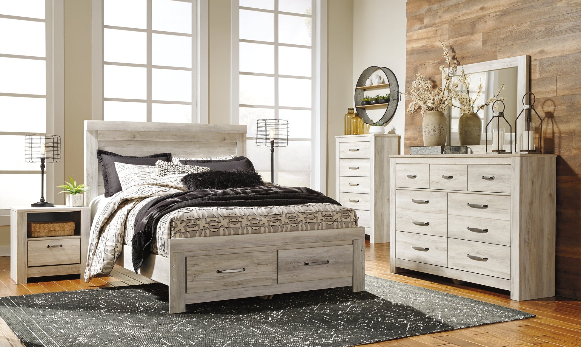 Bellaby One Drawer Night Stand Milwaukee Furniture of Chicago - Furniture Store in Chicago Serving Humbolt Park, Roscoe Village, Avondale, & Homan Square